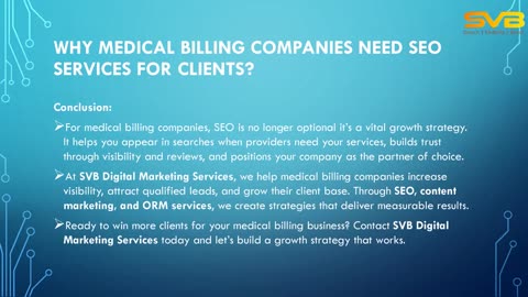 Why Medical Billing Companies Need SEO Services for Clients?