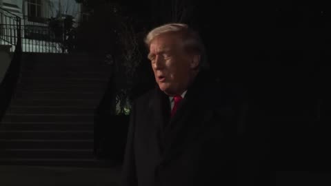 President Trump Gaggles with Press Before Departing the White House, Jan. 20, 2026