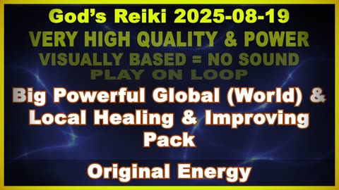 God's Reiki | Big Powerful Global (World) & Local Healing & Improving Pack - 5 Intentions