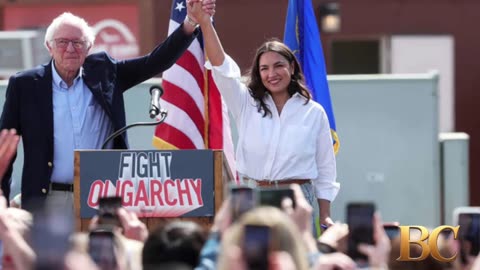 AOC says Democratic Party needs to fight harder while rallying with Bernie Sanders