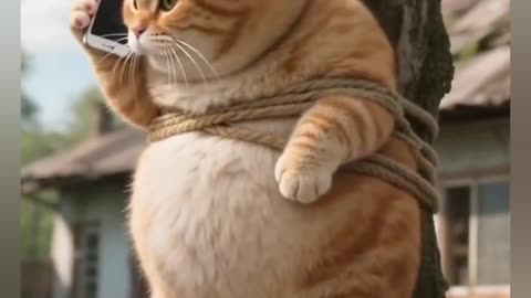 Viral video cat in funny video. Animal funny video