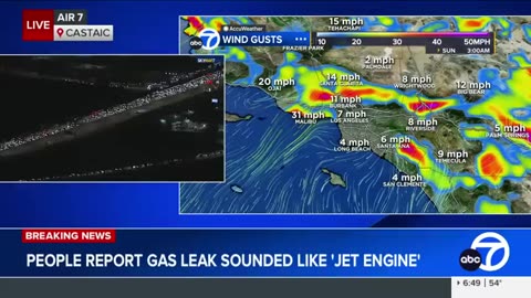 Natural gas leak shuts down all lanes of 5 Freeway in Castaic