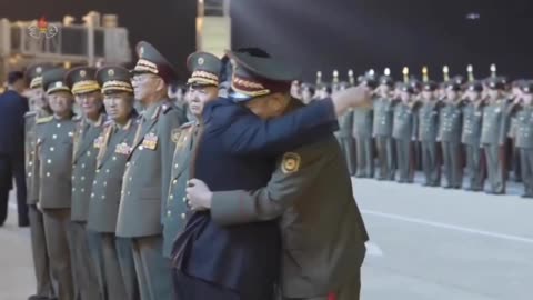 North Korean Repatriation Ceremony Where Kim Welcomes the 130 Or So KIA in Kursk, Back from Russia