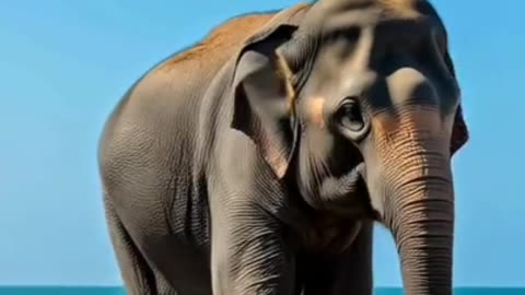 An elephant glides like a pro skater at the beach. You won’t believe your eyes.