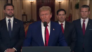 President Donald Trump addresses the country on the United State's attack on Iranian nuclear sites - June 21, 2025