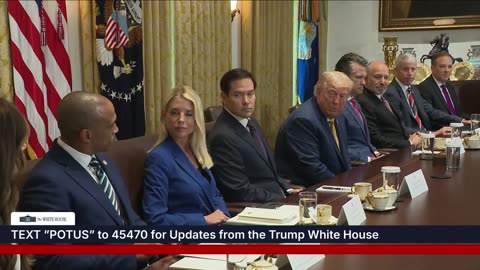President Trump Participates in a Cabinet Meeting, July 08, 2025