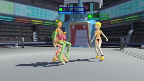 Poke' Girl Wrestling: Handicap Match + Recruitment - Mallow vs. Margo and Bonnie