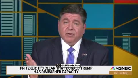 Fat Ass Pritzker says President Trumps Mental state is Diminishing