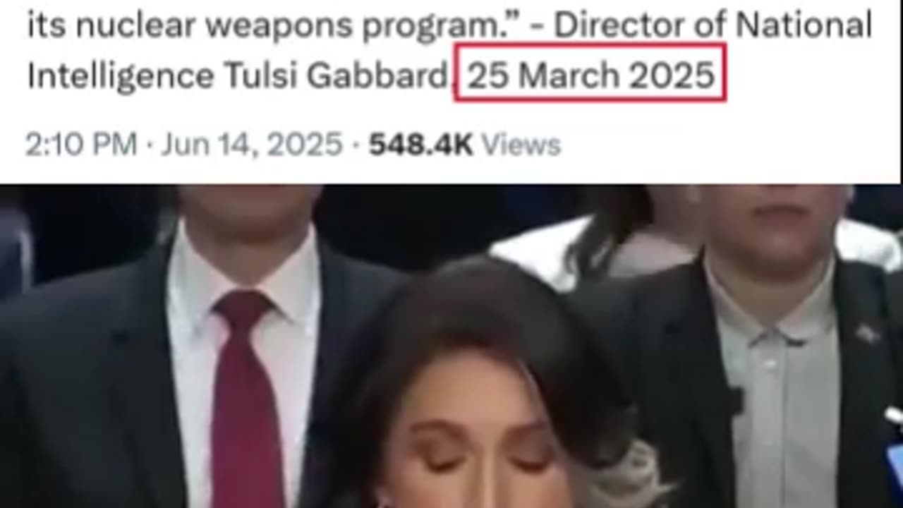 Tulsi Gabard & US intelligence on the true situation regarding Iran's nuclear program
