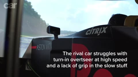 We drive the Aston Martin Valkyrie sort of Brit hypercar virtually driven on track