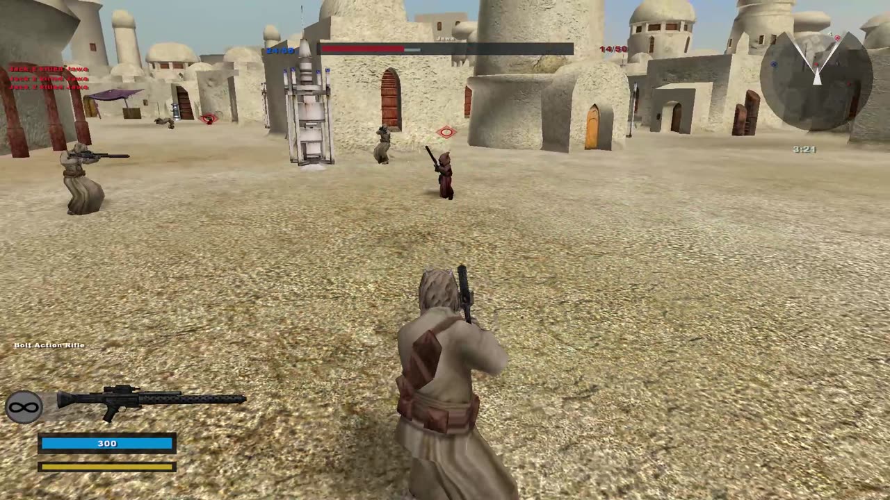 SWBF2 2005: Instant Action Hunt Tusken Raider Mos Eisley Gameplay
