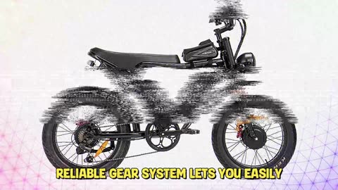 Ridstar Q20 Pro Electric Bike 2*1000W Motor 52V 20AH Dual Battery 20*4 Inch Fat Tire Electric Bike