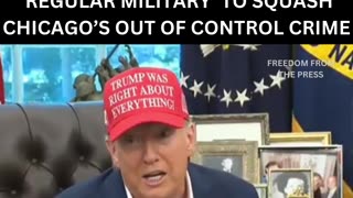 Trump Says He’ll Be Sending Troops, Federal Agents to Crack Down on Chicago’s Crime Catastrophe
