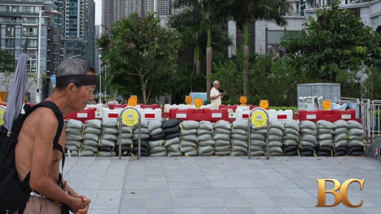 Hong Kong shuts down ahead of world’s biggest typhoon this year