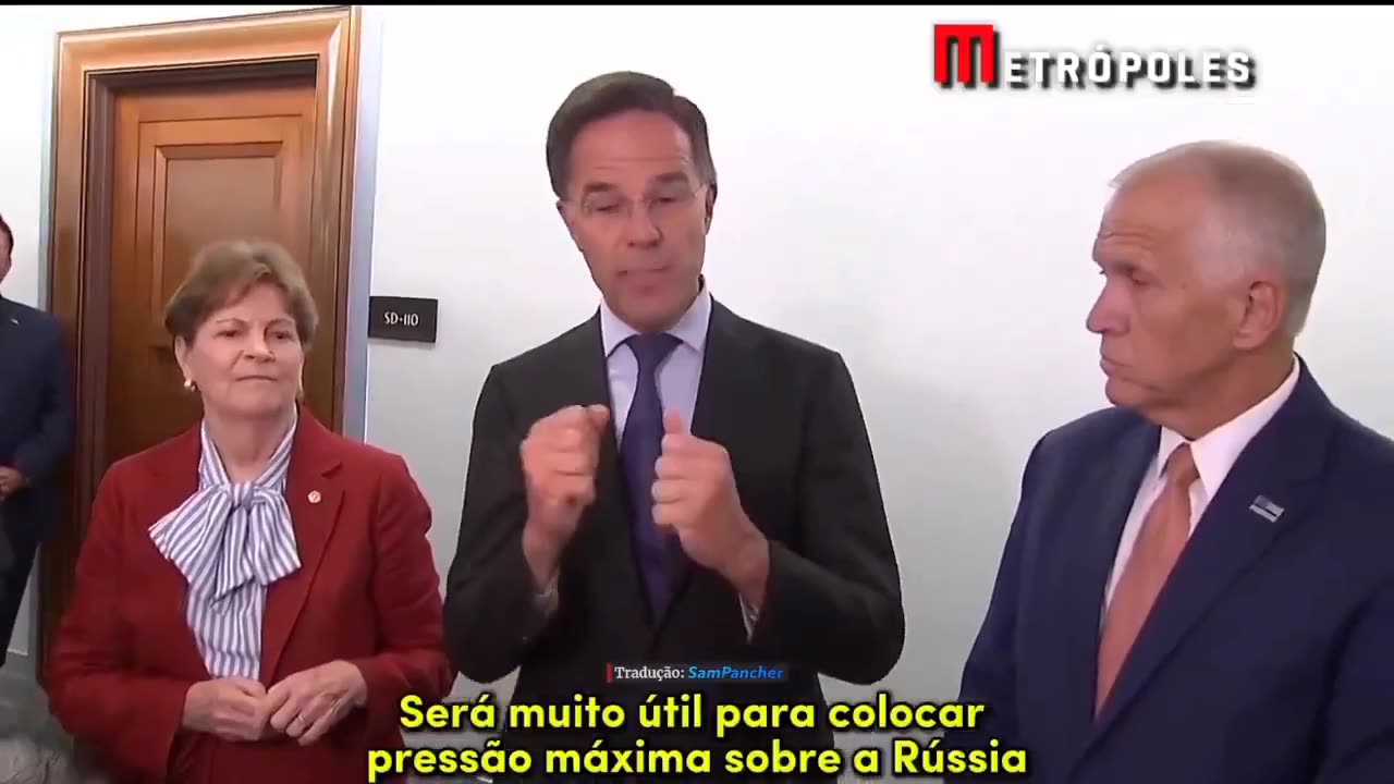 Vou meter sansões de 100% a todo país que negociar com os russos. Pode ser quem for...
