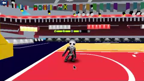 Playing Basketball.io In Freeznova