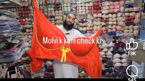 Shocking Video: Muslim Molvi Cleric Appears to Display Lingerie - What's Happening in Pakistan? 🤯🇵🇰