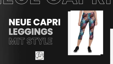 Zeige Farge - Capri Leggings mit einzigartigen Mustern