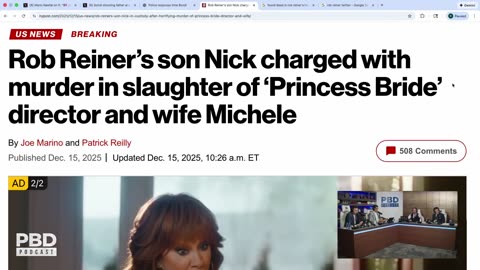 "Murdered By His Own Son" - Rob Reiner's Death ROCKS Hollywood In SHOCKING Killing