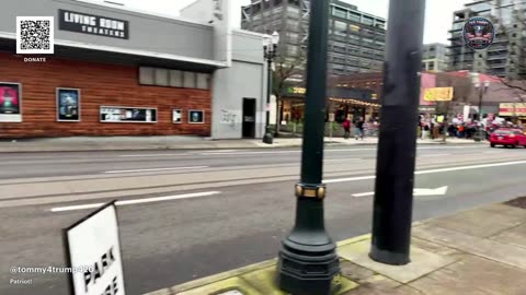 Pro communist Venezuela anti Trump protest!