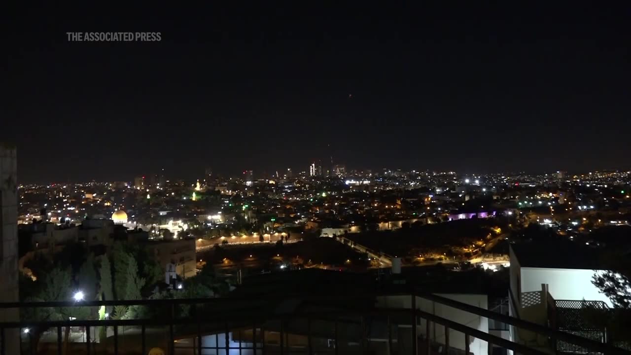 Interceptions seen from Jerusalem, Tel Aviv, West Bank, Jordan as Iran retaliates for Israel strikes