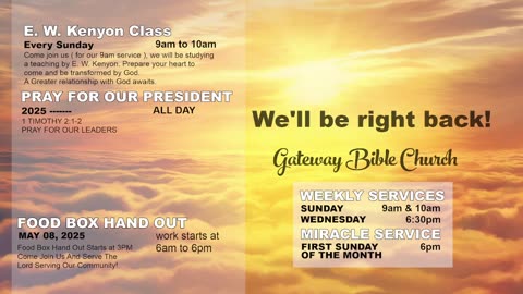 NEW (Pastor Tony Frazee) Gateway Bible Church 630pm 2025-05-07