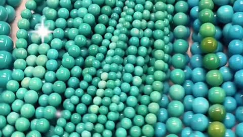 20250728-10 Natural Turquoise Sterling Treatment Turquoise String String Forest Spring Sounds