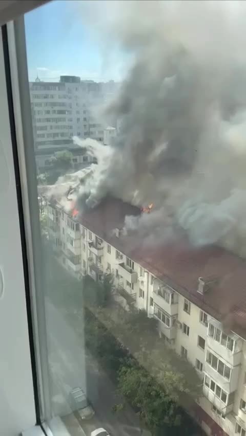 Russian Air Defense Set Fire to Buildings in Novorossiysk