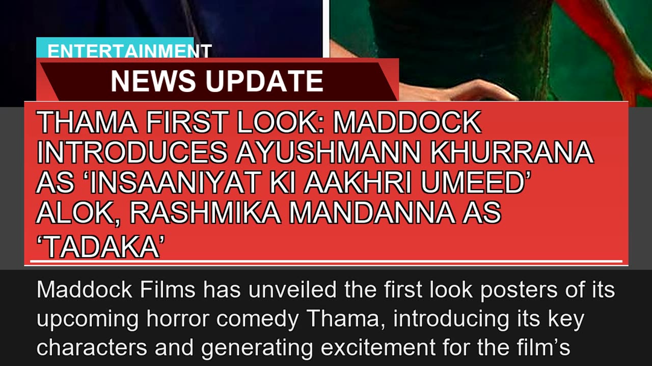 Thama First Look Maddock Introduces Ayushmann Khu