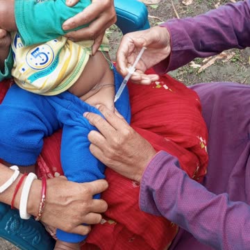 Baby injection crying video