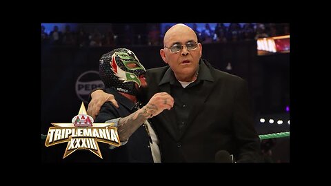 Konnan gets inducted into the AAA Hall of Fame by Rey Mysterio Triplemanía XXXIII highlights - WWE