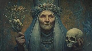 Slavic Baba Yaga, Grandmother Witch who eats children, is Rumpelstiltskin and Santa Muerte combine