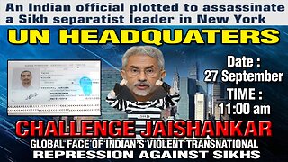 LIVE : RALLY TO HOLD ACCOUNTABLE INDIA’S TRANSNATIONAL REPRESSION ON SEPT 27 AT UN HEADQUARTERS