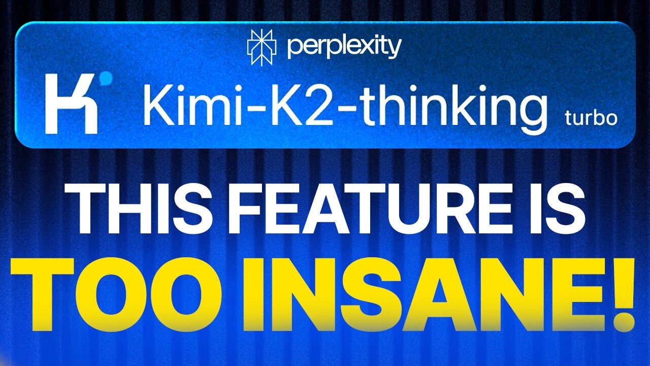 NEW KIMI K2 Thinking In Perplexity Is INSANE!