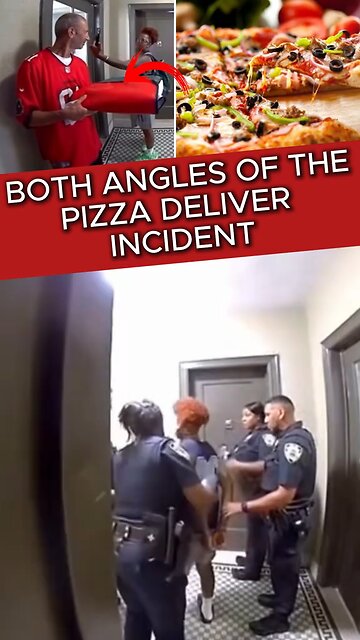 Both Angles of Shocking Pizza Delivery Incident 😱 #Pizza #DeliveryDriver #Arrested #Drama #japd