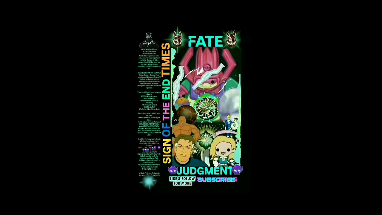 ▪︎FATE AND JUDGMENT/SIGN OF END TIMES▪︎