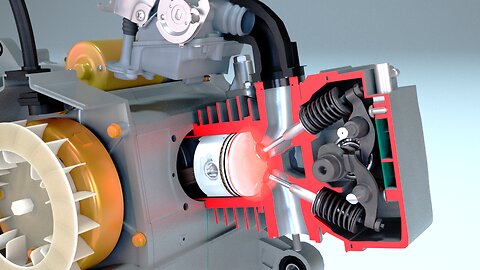 how does a scooter engine work