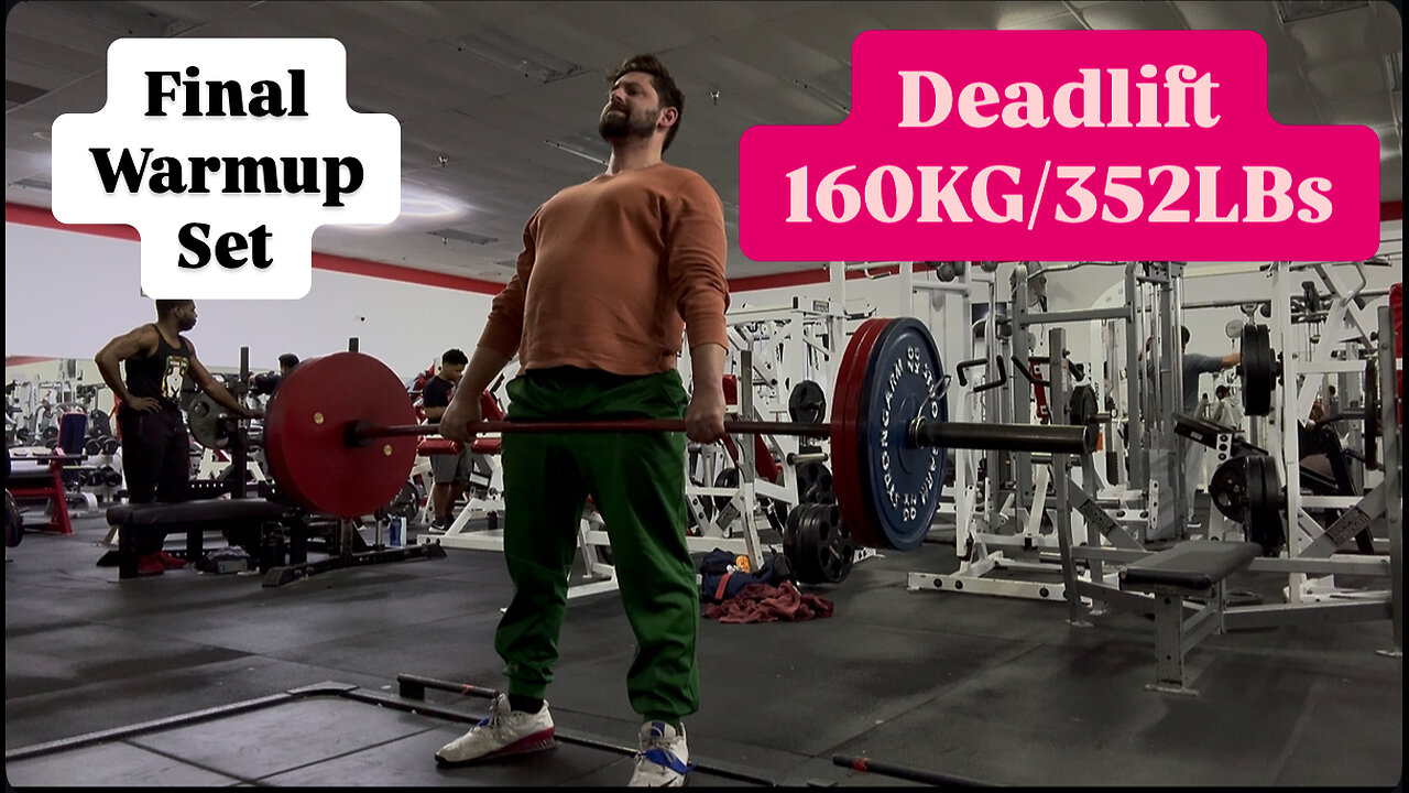 Deadlift 160KG/352LBS Final Warmup Set