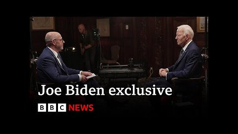 Joe Biden gives first interview since leaving the White House | BBC News