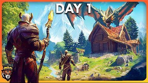 DAY 1 First Look at RUNESCAPE'S New Survival Game... Runescape Dragonwilds Gameplay