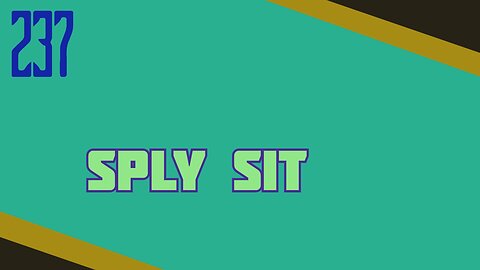 Midnight Oblivion Pt 237: Sply Sit