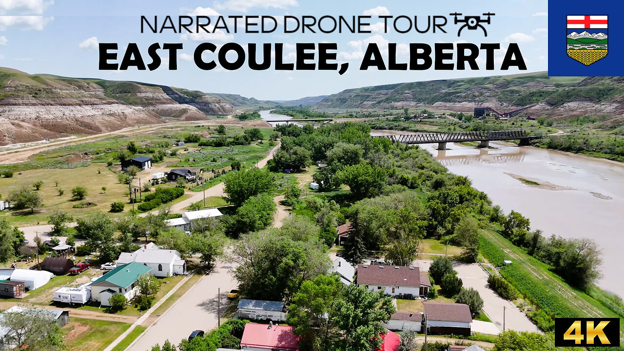 🦕 East Coulee, Alberta 🚁 4K Drone