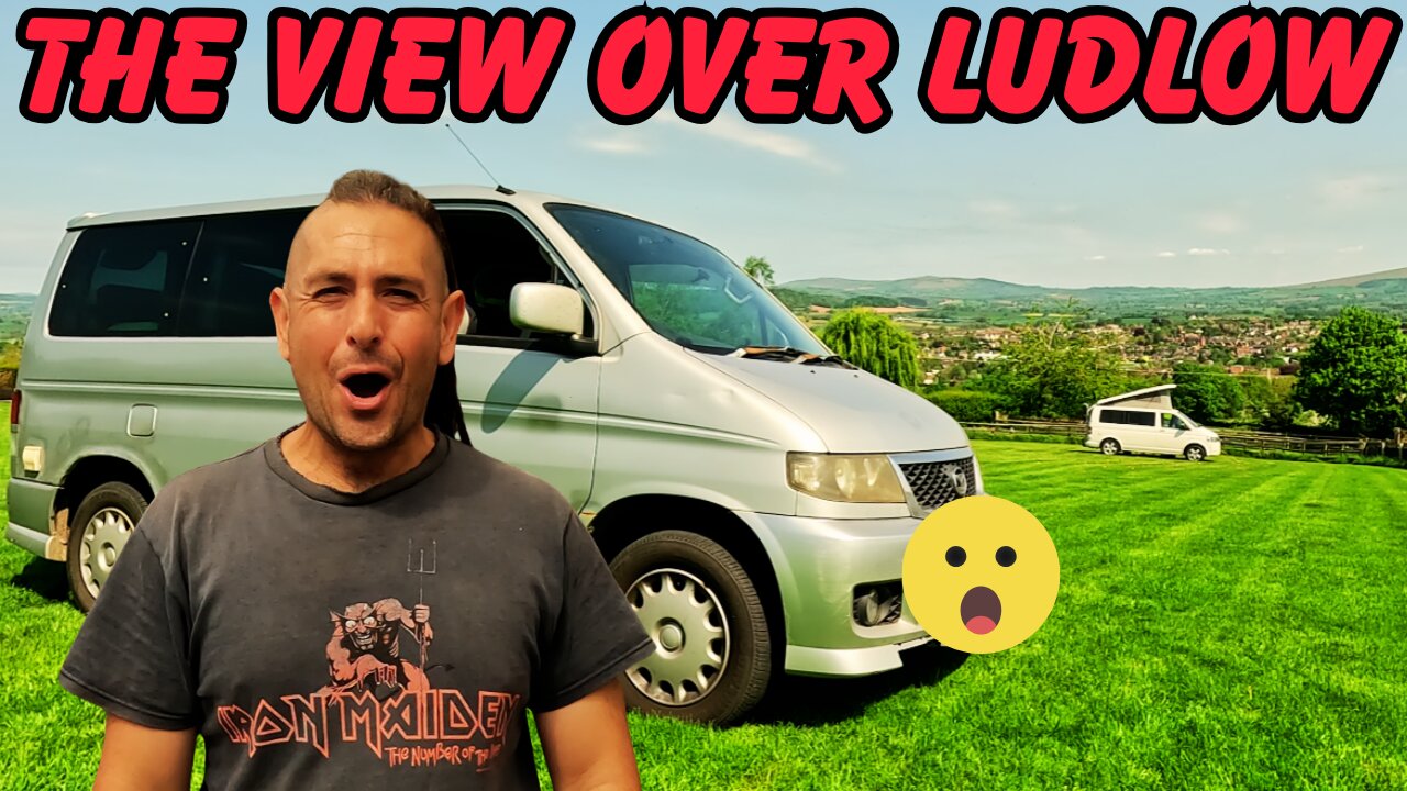 NOW THATS A CAMPSITE WITH A VIEW,VISITING LUDLOW