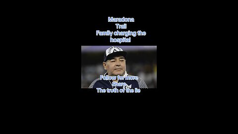 Maradona murdered!!says his family