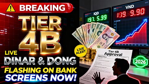 BREAKING 💥 Tier 4B LIVE Iraqi Dinar & Vietnamese Dong Flashing on Bank Screens NOW! 💥 IQD News 2026