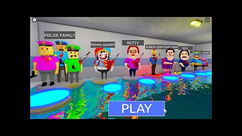I BECOME EVERYONE IN DIGITAL CIRCUS Water BARRY UPDATE! Nightmare POMNI, POLICE FAMILY #Obby #Roblox