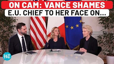 On Cam: JD Vance Shames EU Chief To Her Face For Backstabbing USA On…| Trump| Von Der Leyen| Trade