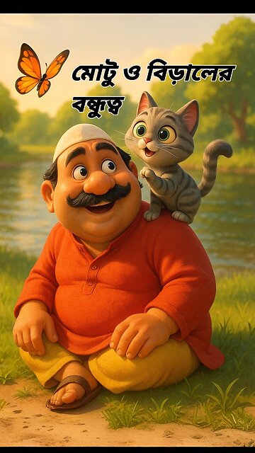 Emotional Story মোটু ও বিড়ালের বন্ধুত্ব
