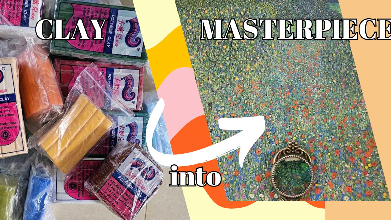 Polymer Clay Bookmarks Making-Field of Poppies
