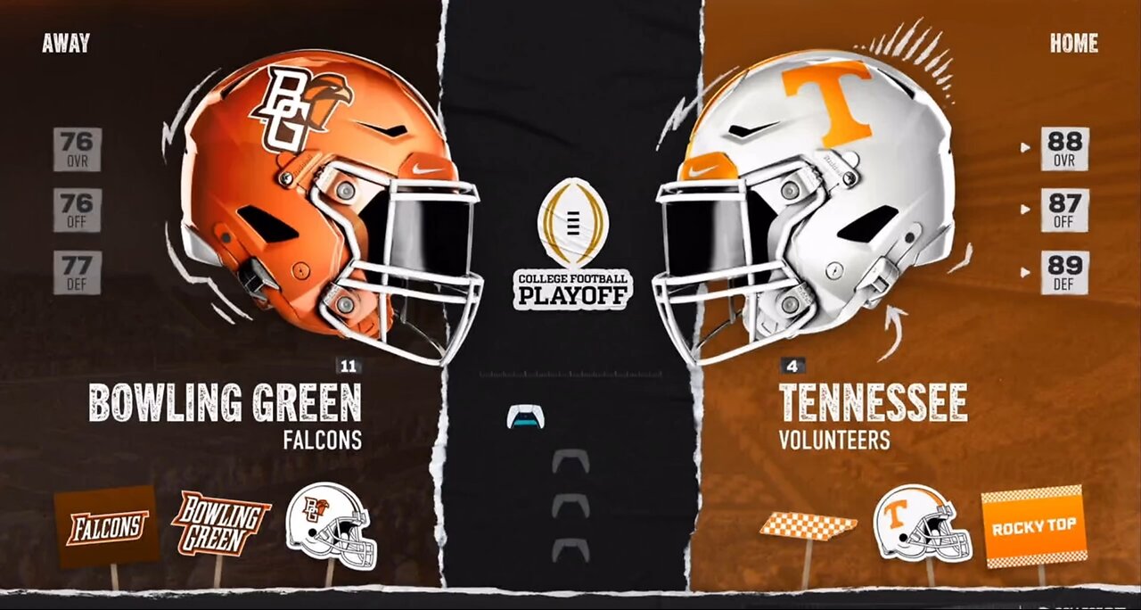 Ep14 Bowling Green vs Tennessee: Playoffs, 2 point conversion can win it!